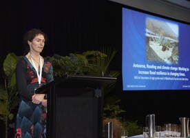 Dr Emily Lane presenting at the 2022 NZILA Firth Conference last month.