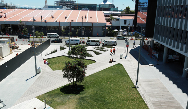 The Jasmax VXV project is set within Auckland's Wynyard Quarter - photography by Mayank Thammalla