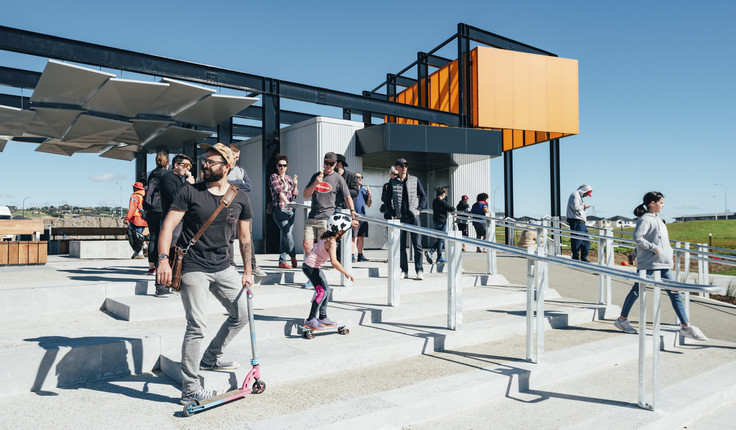 The plaza is proving popular with South Auckland locals.