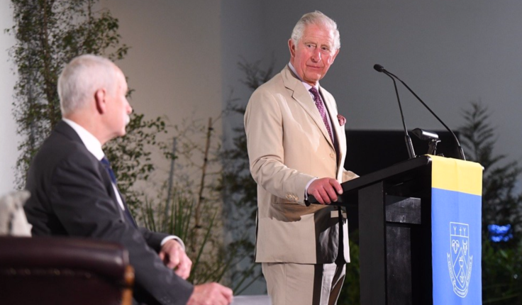 Acting Vice Chancellor Bruce Mackenzie, Prince of Wales