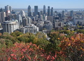 Central Montreal from Mt Royal - spot Leonard Cohen!