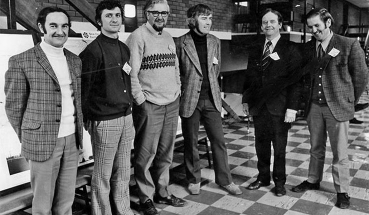 NZILA’s 1974 Executive Committee. Chairman Tony Jackman who wrote this editorial, is third from the right.