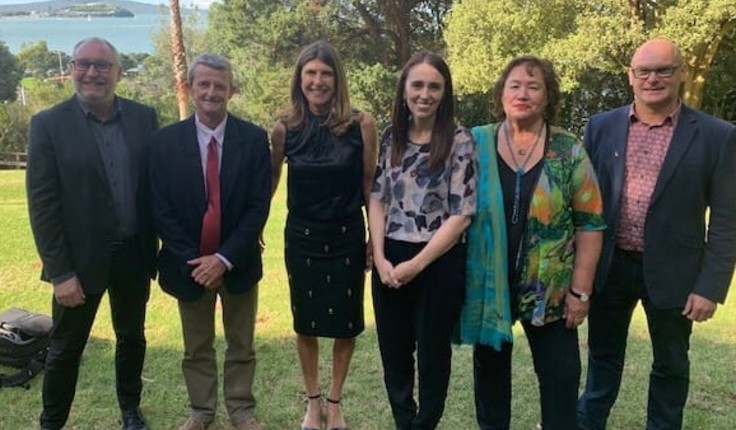 NZILA President Brad Coombs (far right) was part of the judging panel.