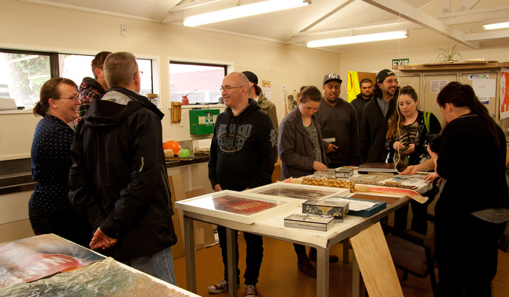 Papaoeia Hui-a-Tau, Whānganui campus visit, 2014.