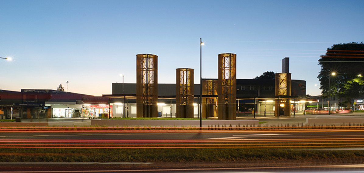 Leith Place looks to provide a flexible, visually interesting space visible from the state highway to entice motorists to stop and take a break.
