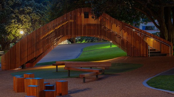 The Parliamentary Play Space is designed to encourage families to visit the grounds outside Parliament.