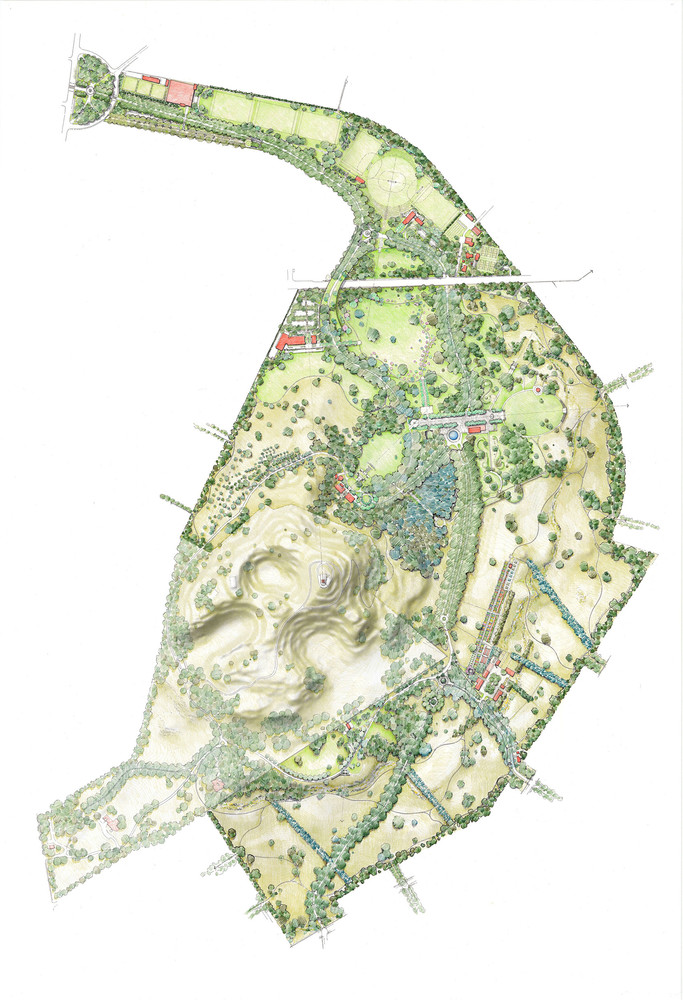 Map Of Cornwall Park Cornwall Park 100 Year Master Plan - Projecting A Resilient Future | New  Zealand Institute Of Landscape Architects Tuia Pito Ora