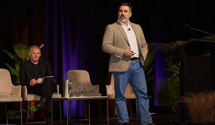 Craig Pocock presenting at the 2022 NZILA Firth Conference last month.