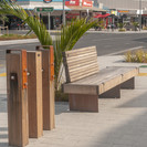 Furniture and other street elements were all deliberately sourced and manufactured in NZ. This enables additional stock to be ordered without long delays and ensures consistency with supply moving into the future.