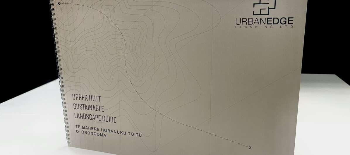 Front cover of the Upper Hutt Sustainable Landscape Guide