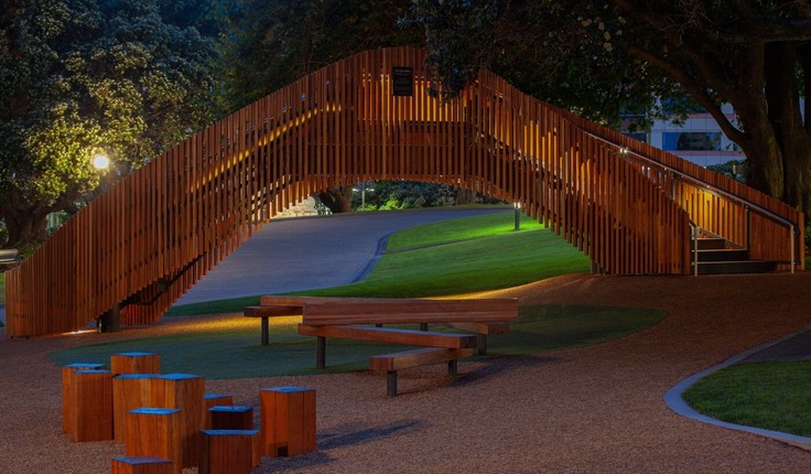 The Parliamentary Play Space is designed to encourage families to visit the grounds outside Parliament.