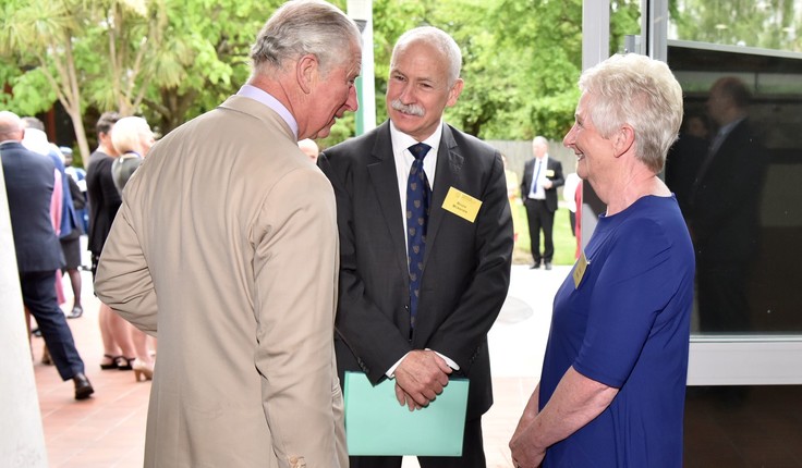 Prince of Wales, Acting Vice Chancellor Bruce Mackenzie, Shona Mardle