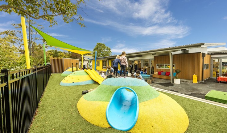When developing the new play area for St Andrews’ Stewart Junior Centre Jasmax was asked to ensure it was unique, innovative, and maximises play value.