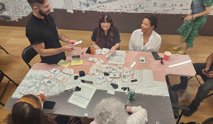 The first Parks in Action workshop, pictured here, took place on July 19 and discussed the topic of Public Space Activation. A second workshop, on July 26, covered Urban Hear