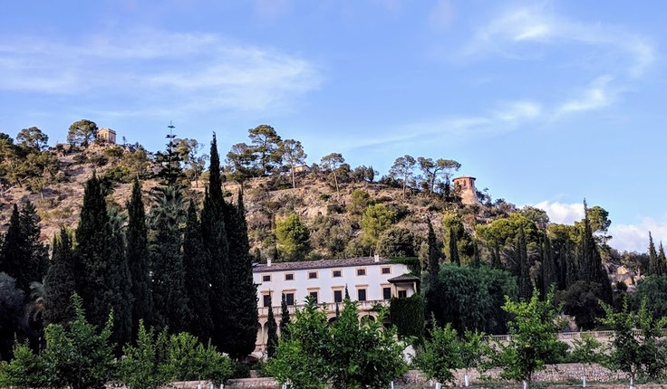 Raixa, the landscape of the Bishops estate, now owned by the Island of Mallorca
