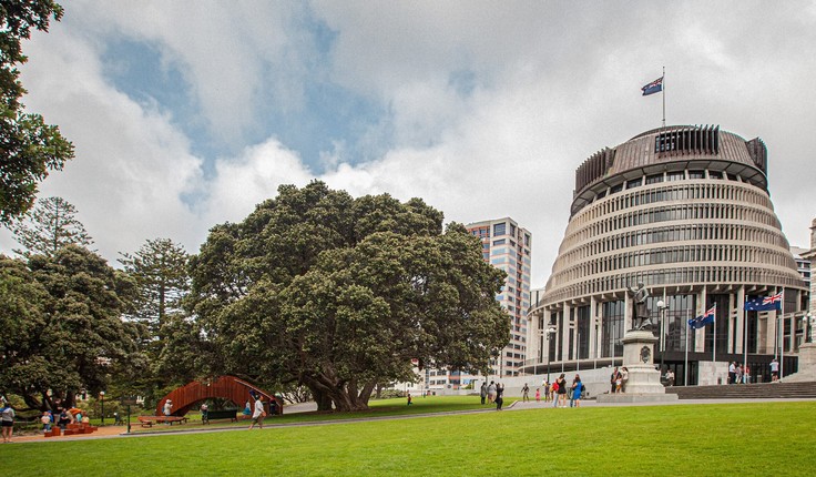 Not many parliaments around the world have a playground on their front lawn. Photo credit: Julian Butler