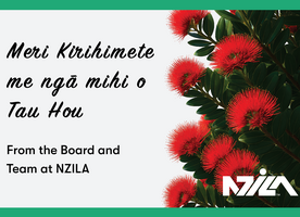 Meri Kirihimete me ngā mihi o Tau Hou from all of us at NZILA