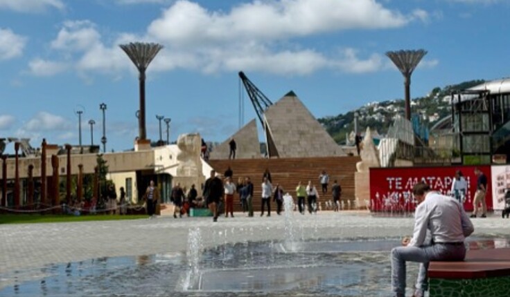A well-functioning urban environment. Wellington’s Te Ngākau Civic Square has reopened together with the restored central library. The City to Sea bridge is staying. Te Matapihi ki te Ao Nui. Photo: Ralph Johns.