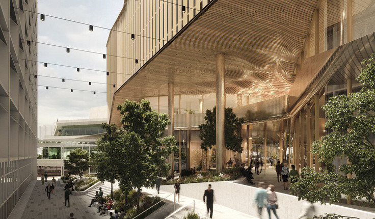 Aotea Central artist impression. Credit: Woods Bagot