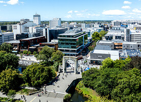 📸 ChristchurchNZ - Aerial view of central Christchurch