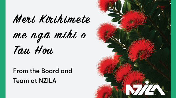 Meri Kirihimete me ngā mihi o Tau Hou from all of us at NZILA